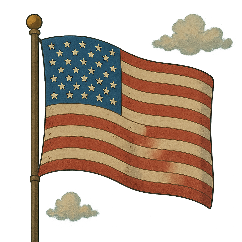 American flag icon